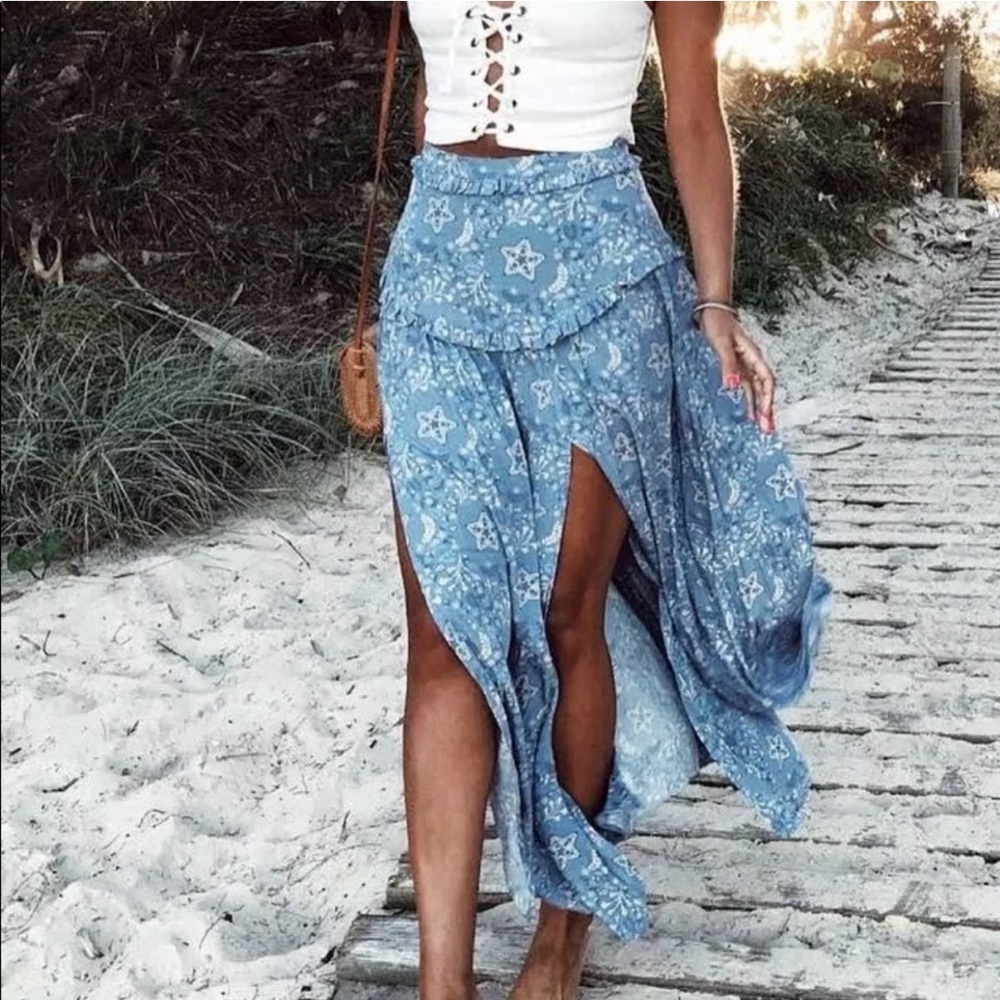 Spell Cellestial Legs Maxi Skirt